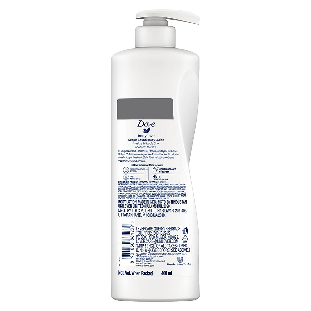 Dove Nourishing Body Care Supple Bounce elasticizing body lotion - 400 ml