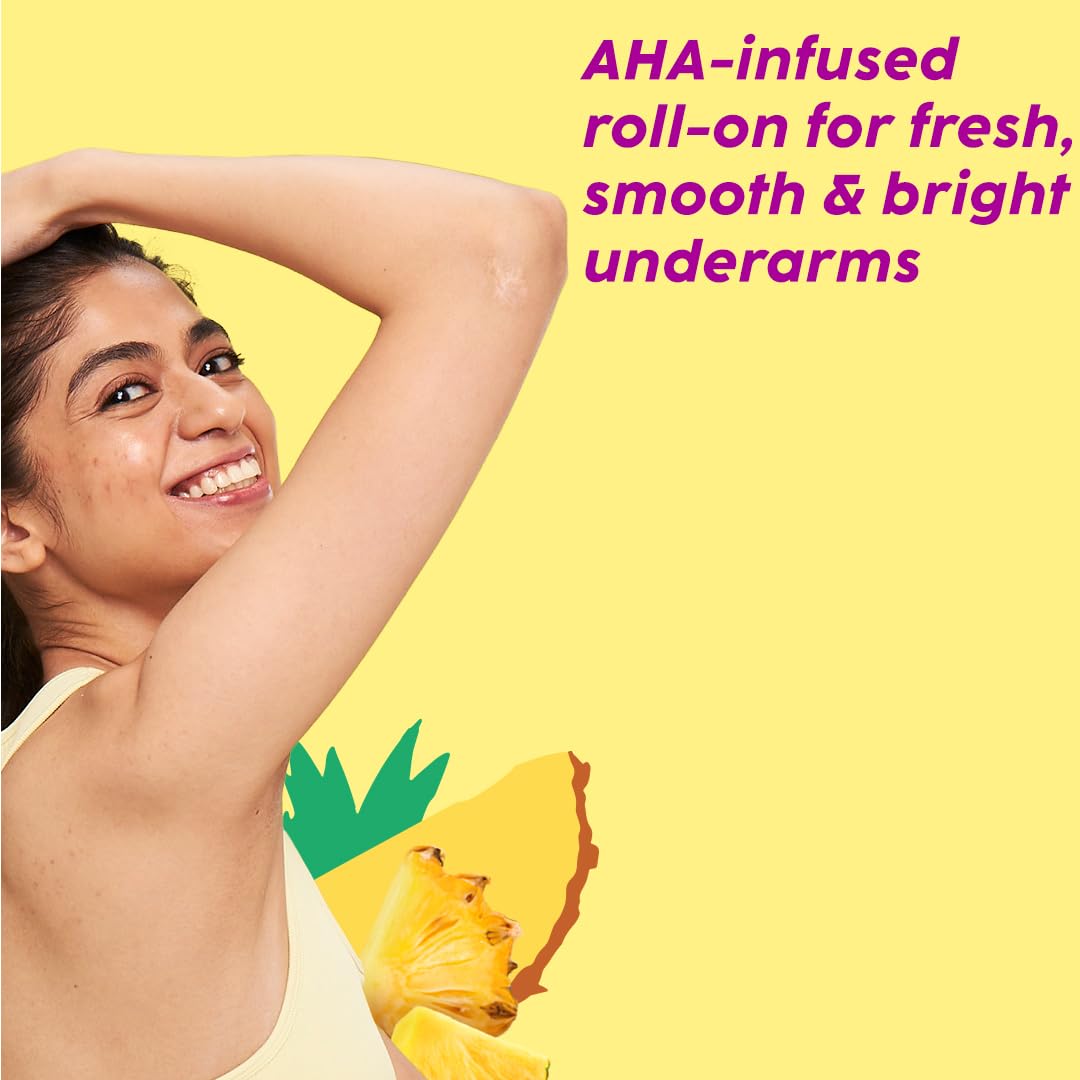 The Plant Fix Plix Pineapple Odour Control Underarm Roll-On (50Ml)