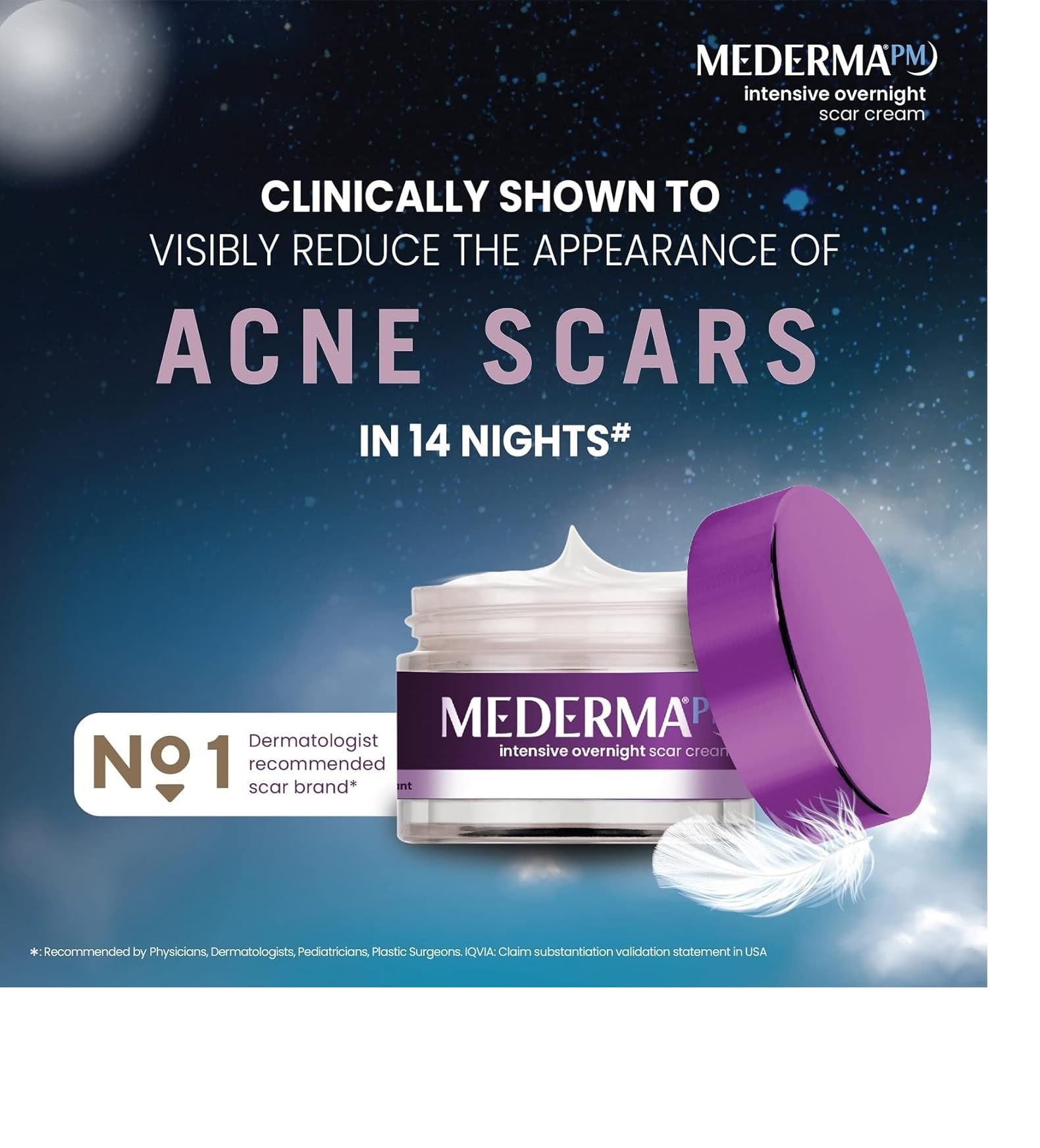 Mederma PM Intensive Overnight Scar Cream Treatment 30gm