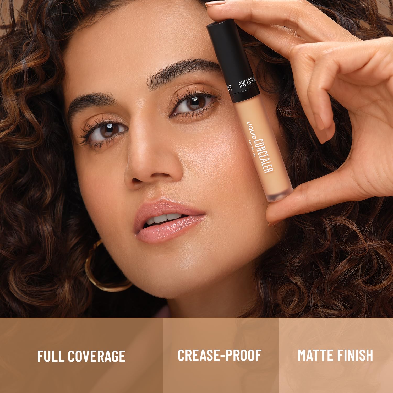 Swiss Beauty Liquid Light Weight Concealer With Full Coverage |Easily Blendable Concealer For Face Makeup With Matte Finish | Shade- Orange, 6g