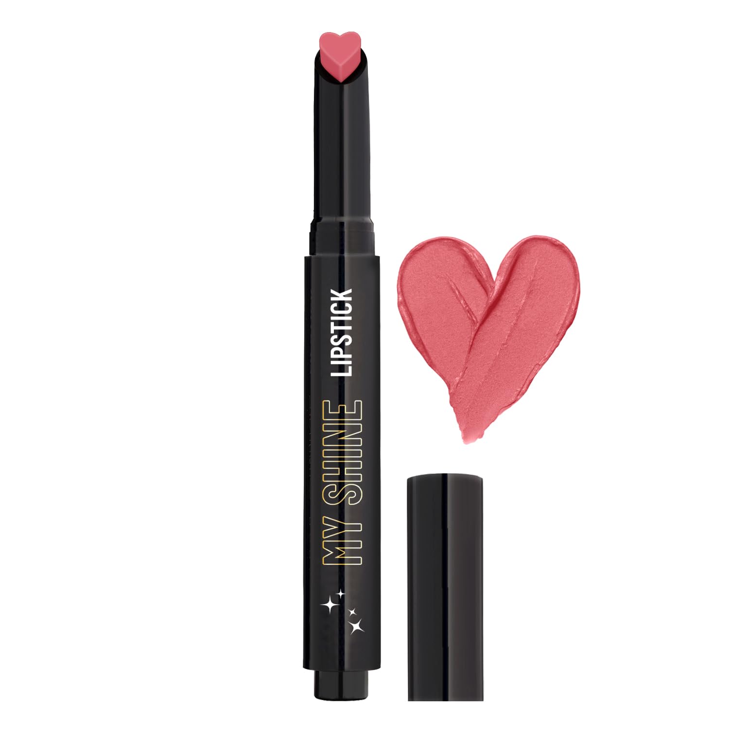 Swiss Beauty My Shine Creamy Lipstick with Vitamin E | Long Lasting Lipstick with Shiny finish | Shade- Pink Victoria, 1.5gm