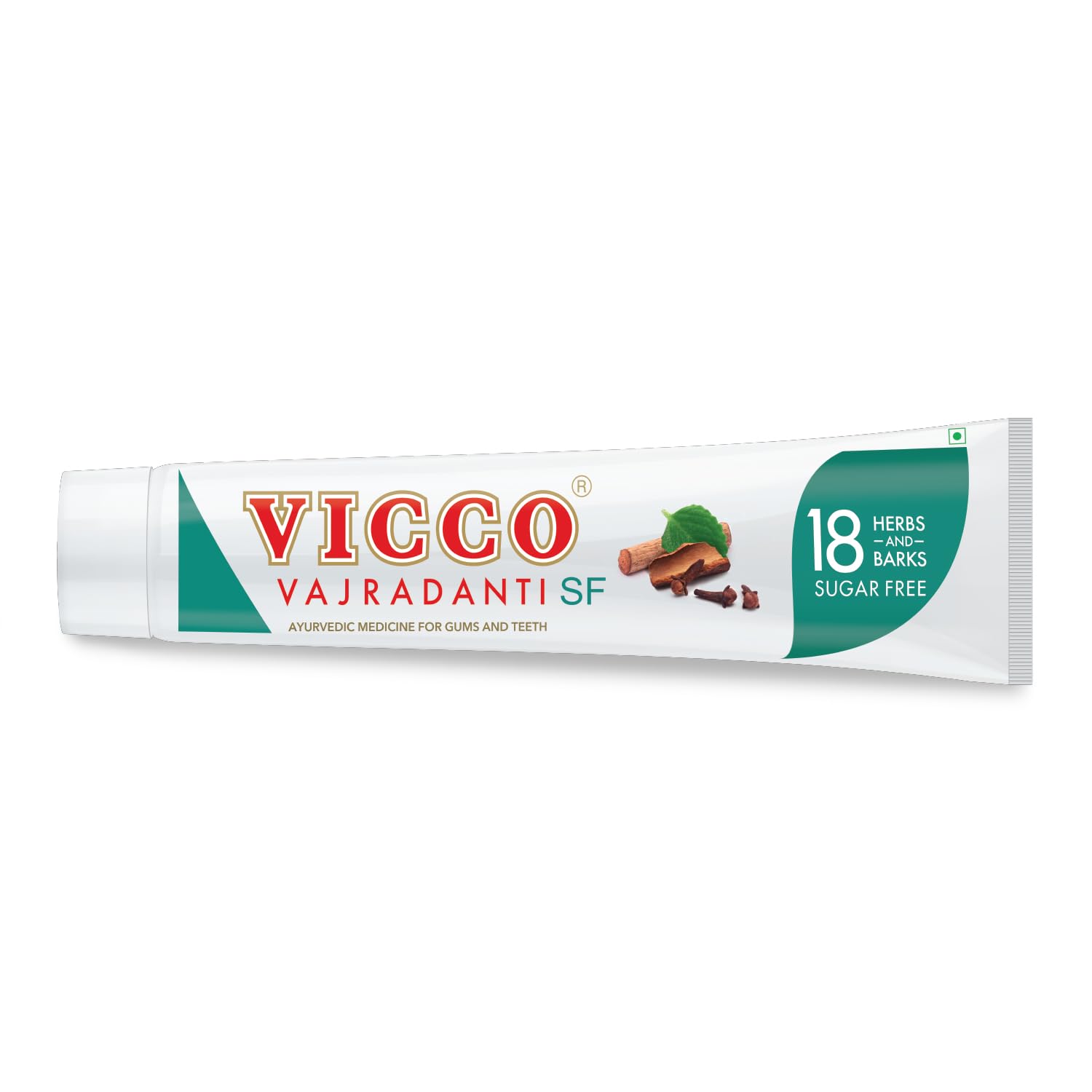 Vicco Vajradanti Sugar Free Paste I Oral Care with 18 Natural Ingredients I No Artificial Sweetener I Cleans Teeth, Fights Bacteria & Supports Gum Health I [160g I Pack of 1]
