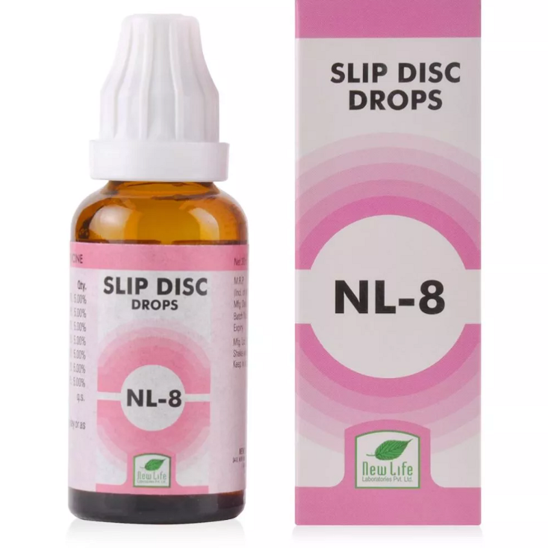 New Life Nl 8 Slip Disc Drops | 30Ml
