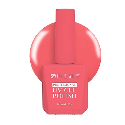 Swiss Beauty Professional UV Gel Nail Polish, Lasts Upto 21 Days, Super Glossy Finish, Non-Chipping, Non-Smudging, Quick Drying Nail Polish, Shade -26, 15 ml