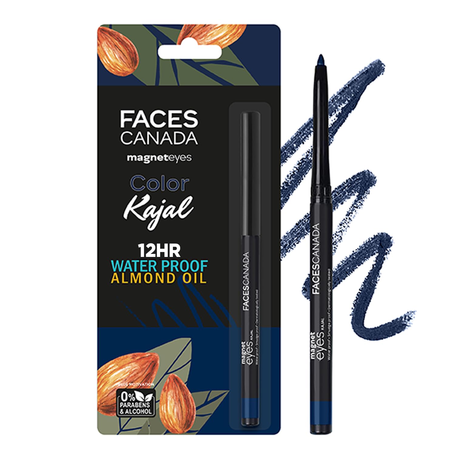 FACESCANADA Magneteyes Color Kajal - Blue Motivation 01, 0.30g