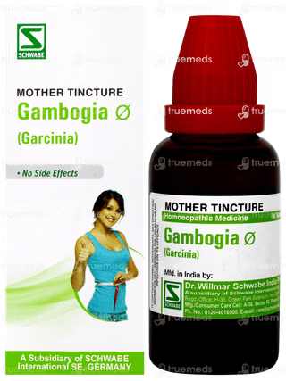 Dr Willmar Schwabe India Gambogia Mother Tincture (Q) (30ml) for vomiting Itching
