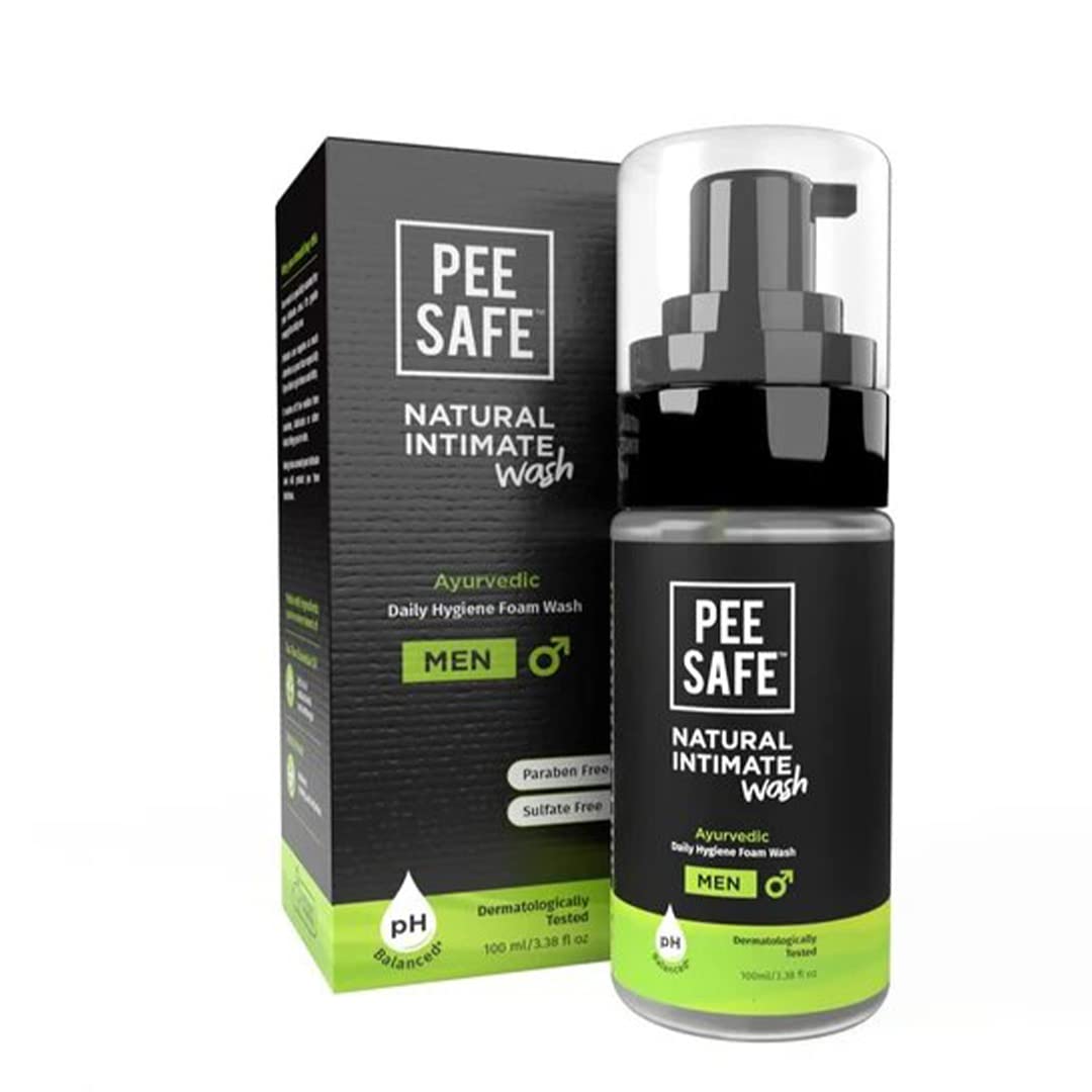Pee Safe Natural Intimate Wash For Men 100 ml For Daily Hygiene Wash, Lemongrass Fragrance