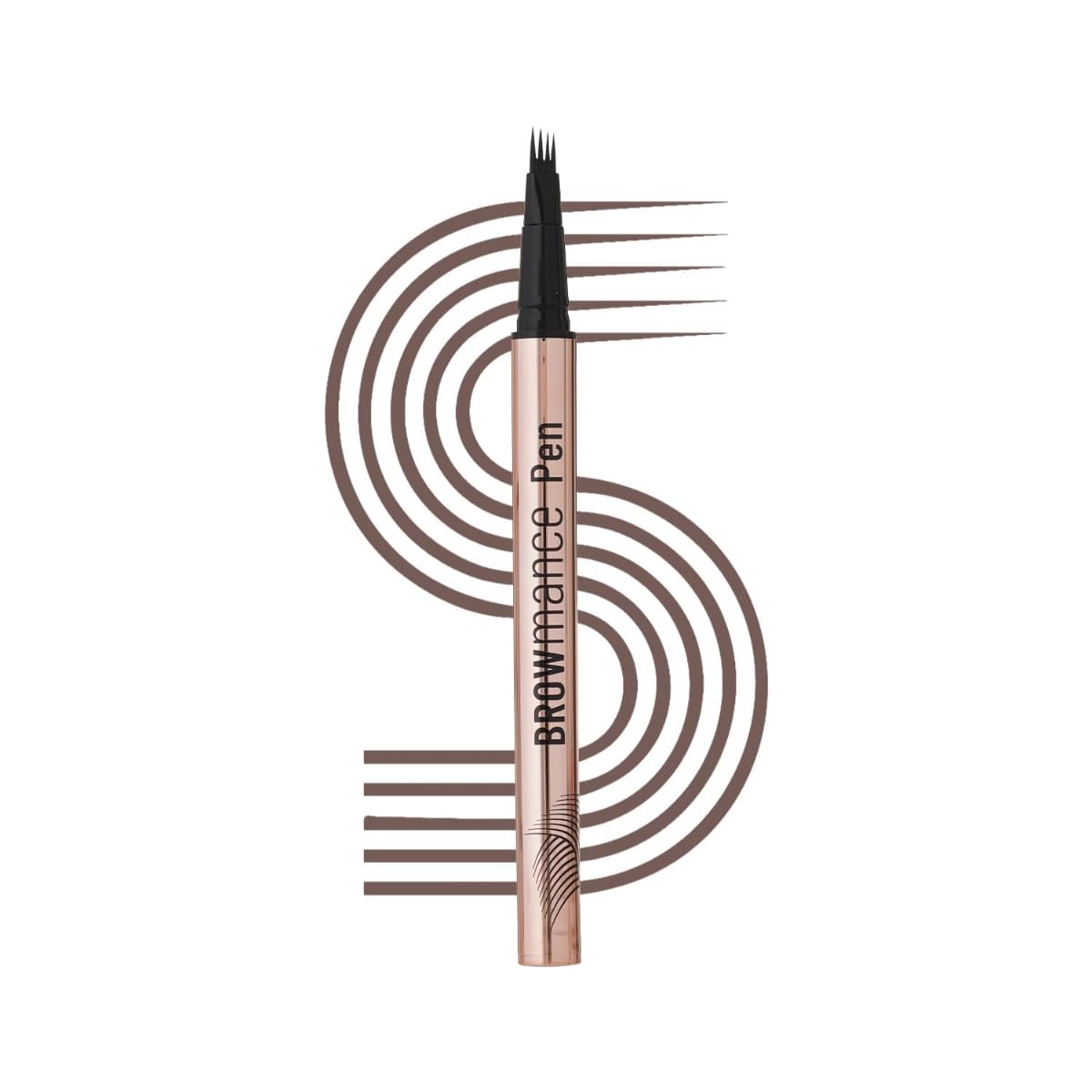 Swiss Beauty BROWmance Pen | Fills In Sparse Hair | 8-Hour Stay | Waterproof | Shade- 02 Medium Brown | 1ml