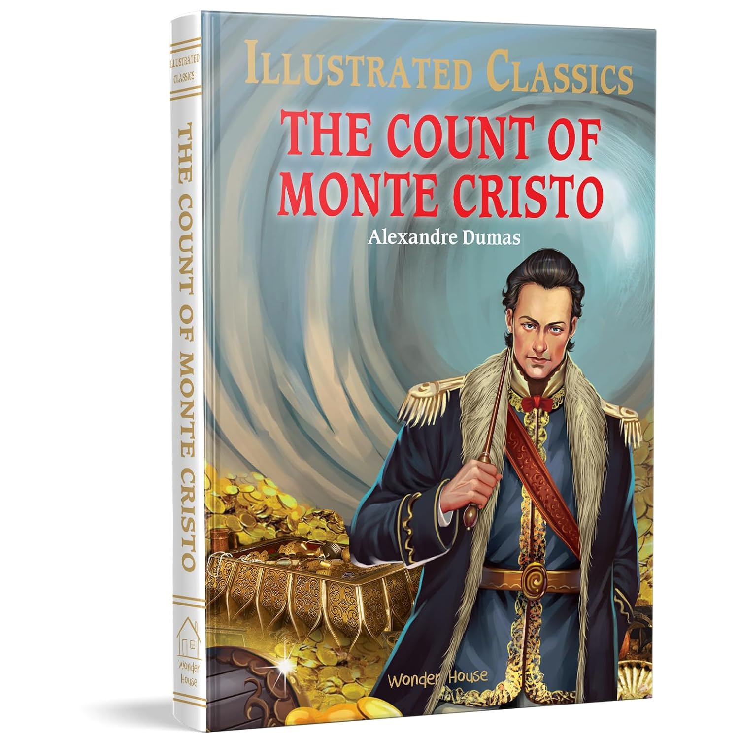 The Count of Monte Cristo : Illustrated Abridged Children Classics English Novel with Review Questions Hardcover  Book