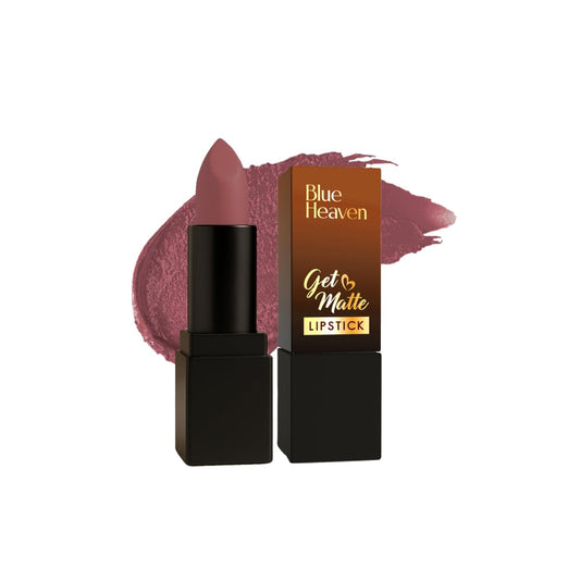 Blue Heaven Get Matte Lipstick | Soft Matte Finish and Lightweight Formula | Intense Pigment | Long-Lasting Lipsticks For Women | 602B | 4gm