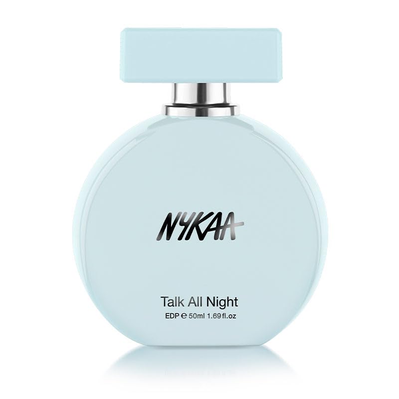 Nykaa Talk All Night Eau de Parfum, Oriental Floral Woody Scent with Amber and Cedarwood, 50ml