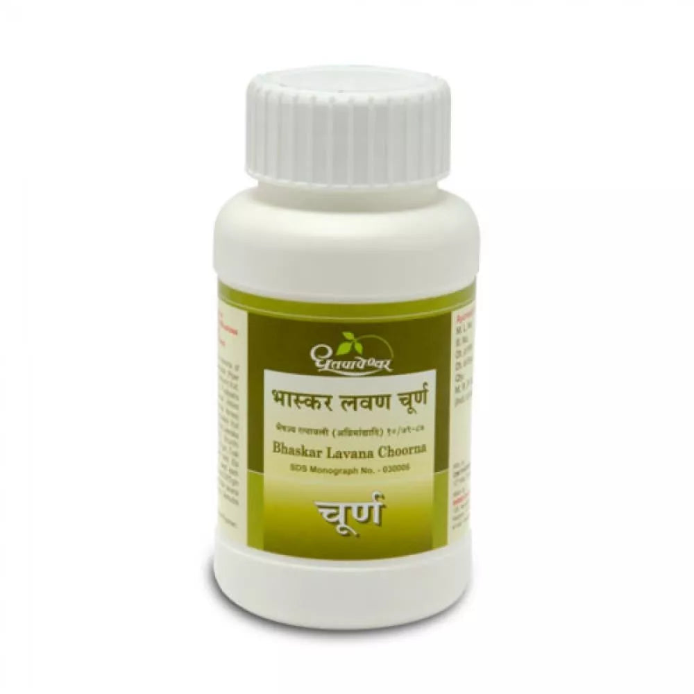Dhootapapeshwar Bhaskar Lavana Choorna 120 gm for Indigestion, flatulence, bloating, vomiting, stomach colic, reduces gas