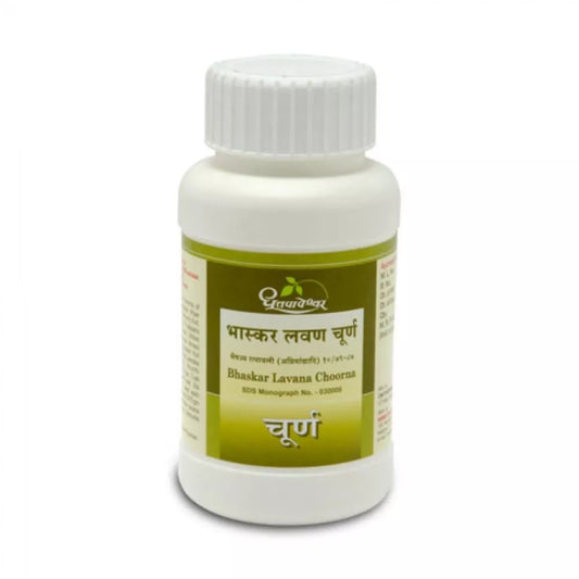 Dhootapapeshwar Bhaskar Lavana Choorna 120 gm for Indigestion, flatulence, bloating, vomiting, stomach colic, reduces gas