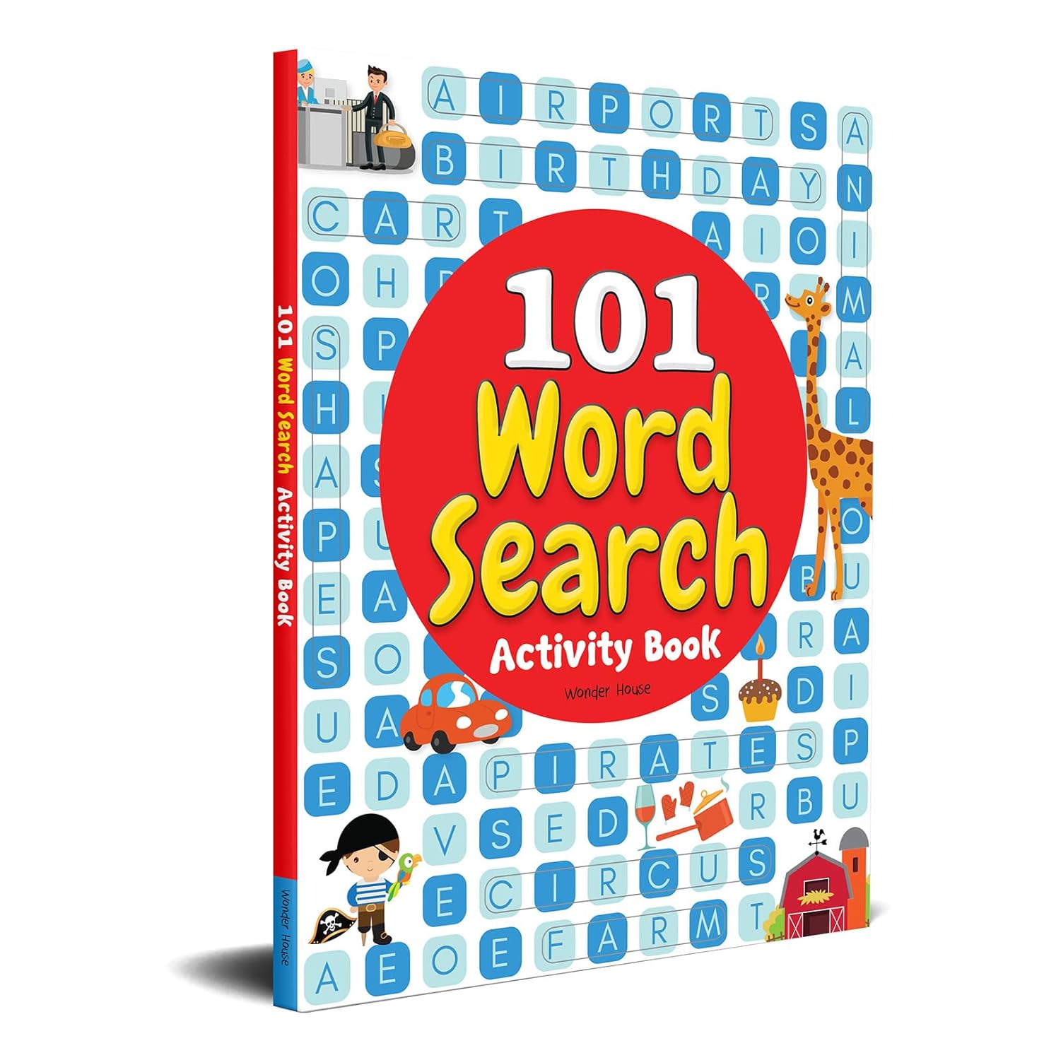 101 Word Search Activity Book: Large Grid Word Search Puzzles for Kids With Attractive Illustrations I  Hardcover