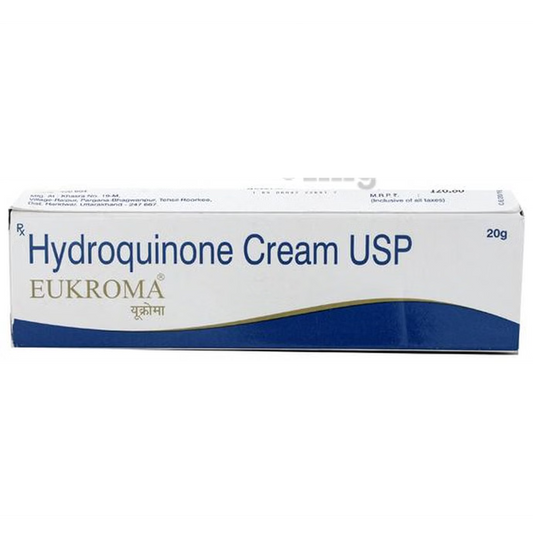 EUKROMA 4% Cream 20gm [Hydroquinone (4% w/w)] used in the treatment of melasma