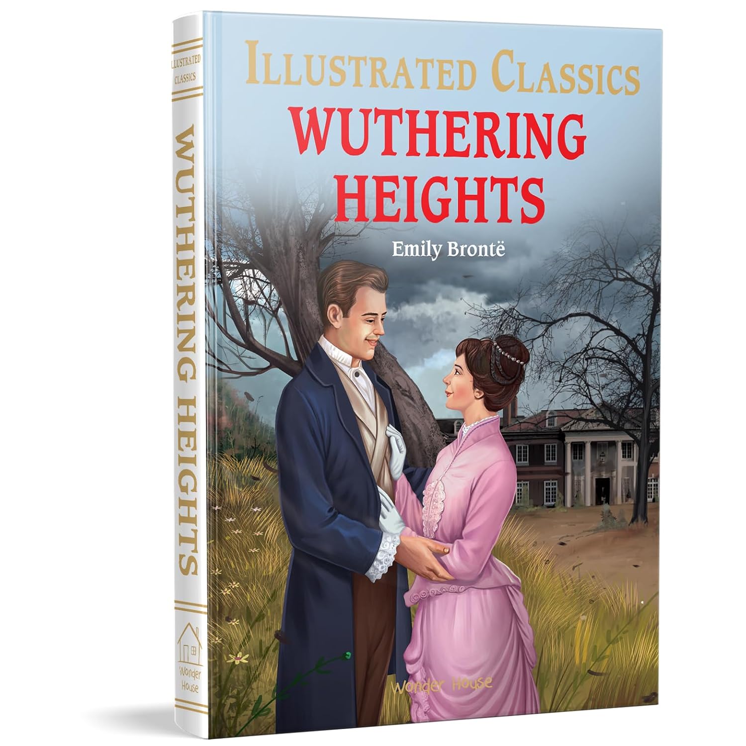 Wuthering Heights: Illustrated Abridged Children Classic English Novel with Review Questions (Hardback)