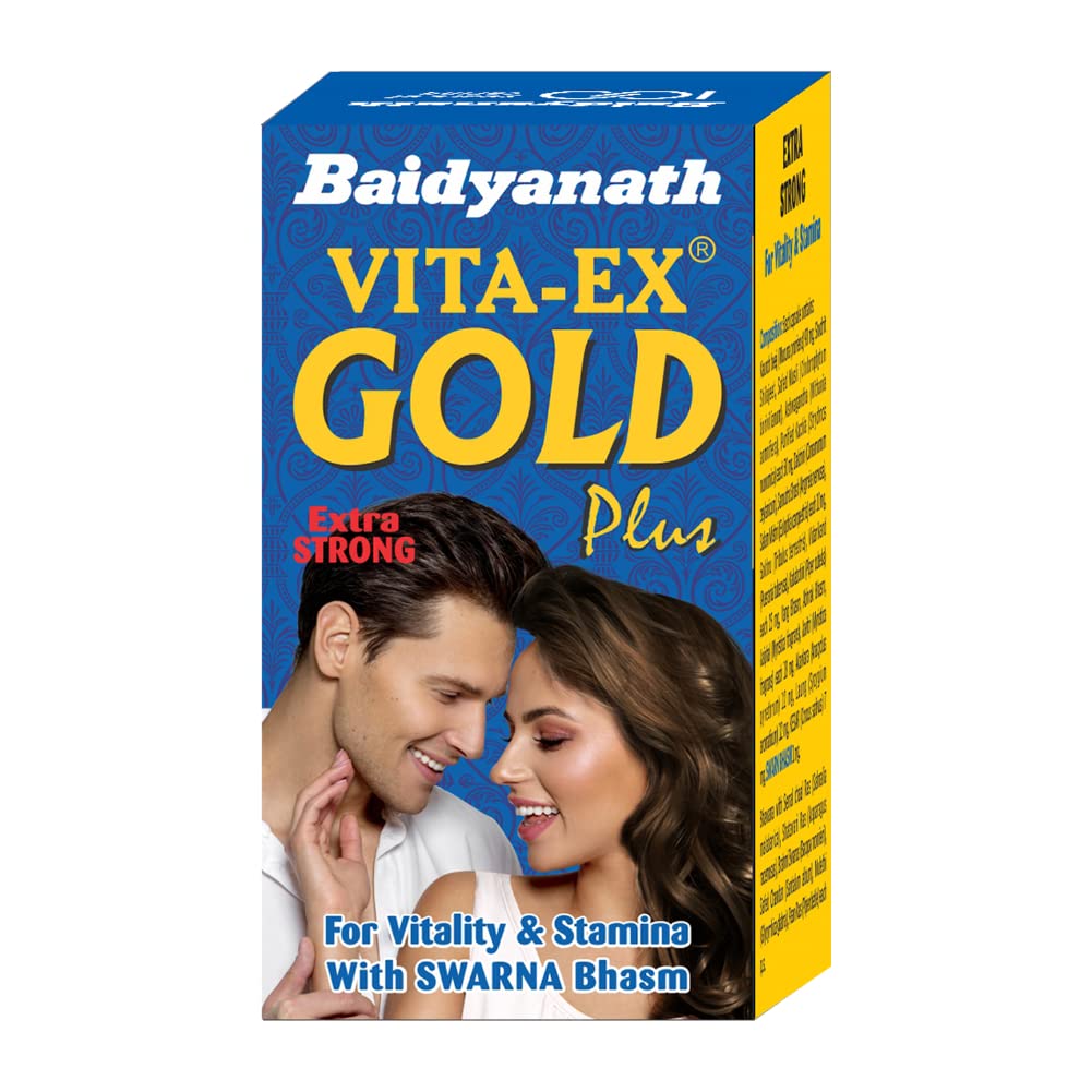 Baidyanath Vita ex Gold Plus – 10 Capsules For Strength, Power & Stamina, Vitality