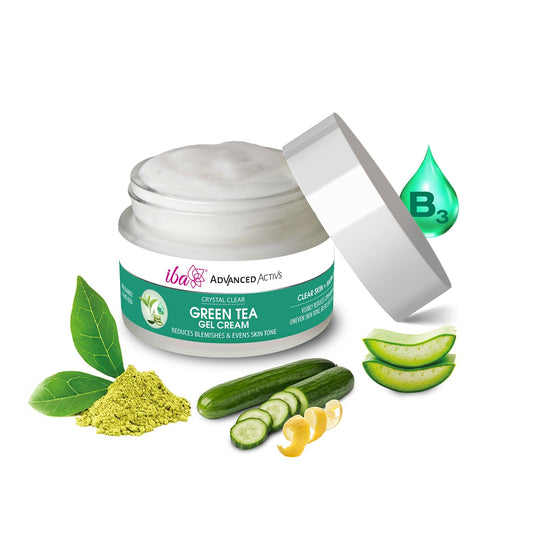 Iba Advanced Activs Crystal Clear Green Tea Gel Cream, 50g