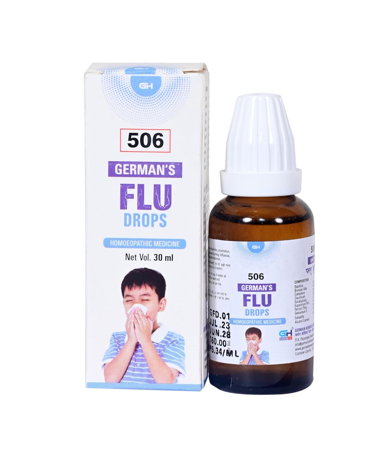 German Homeo Care & Cure Flu Drops 506 (30ml)