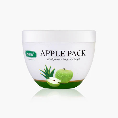 Bakson’s Sunny Apple Pack with Aloe Vera Almond Oil, Green Apple 150gm for scars pimples dark spots