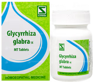 Dr Willmar Schwabe India Homoeopathic Glycyrrhiza Glabra 1X Tablets (20gm) for Allergic Rhinitis Cough