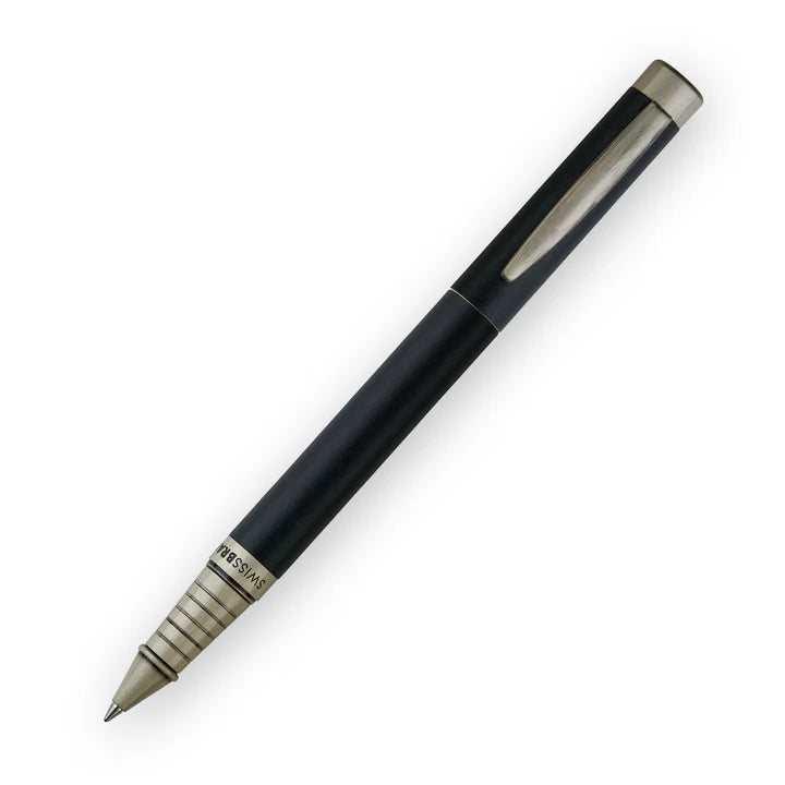 SWISSBRAND Zenith 2507 Matte black Rollerball Pen with chrome trim
