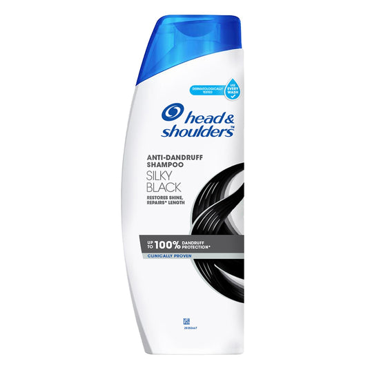 Head & Shoulders Silky Black Anti-Dandruff Shampoo for Sensitive Scalp, 340ml