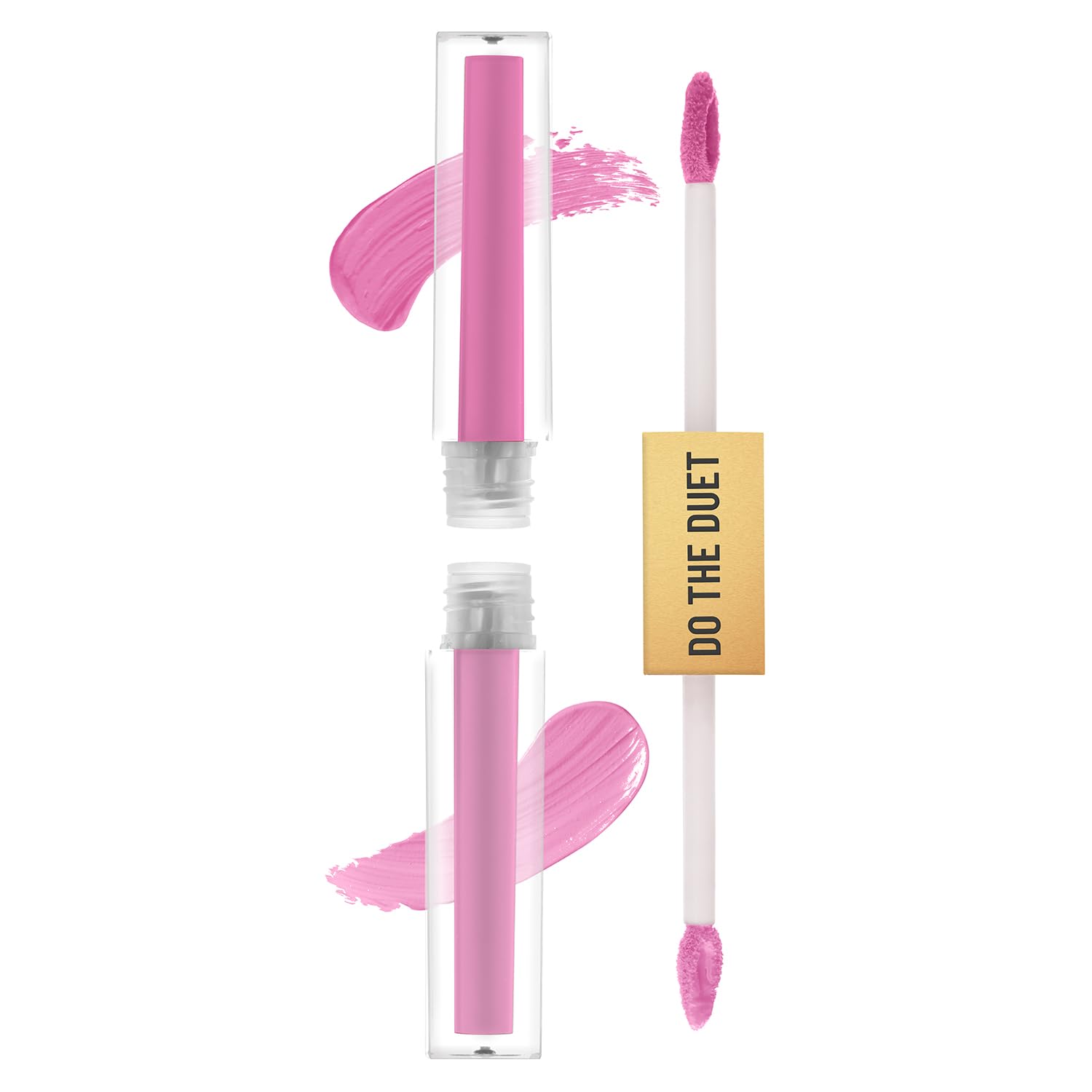Swiss Beauty Select Do The Duet Lipstick | Matte Liquid Lipstick + Tinted Gloss | Infused with Vitamin E and Jojoba Oil | Shade-French Rose, 3ml |
