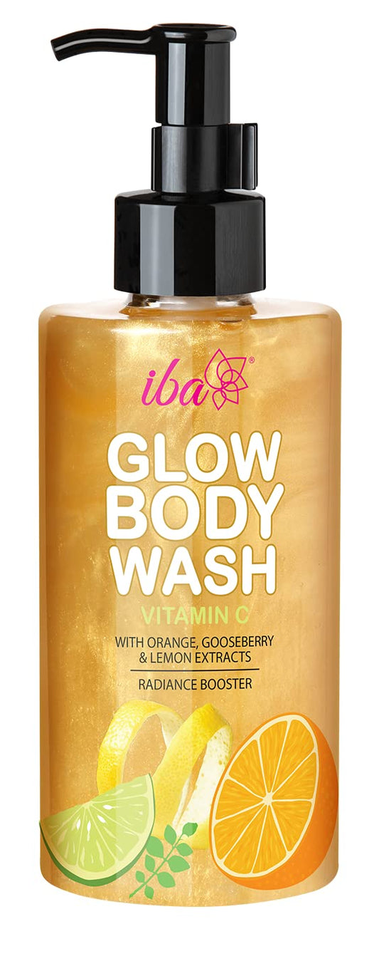 Iba Vitamin C Glow Body Wash | No Parabens No Sulfates | For Cleansed & Glowing Skin | Halal Certified & Vegan - 320ml