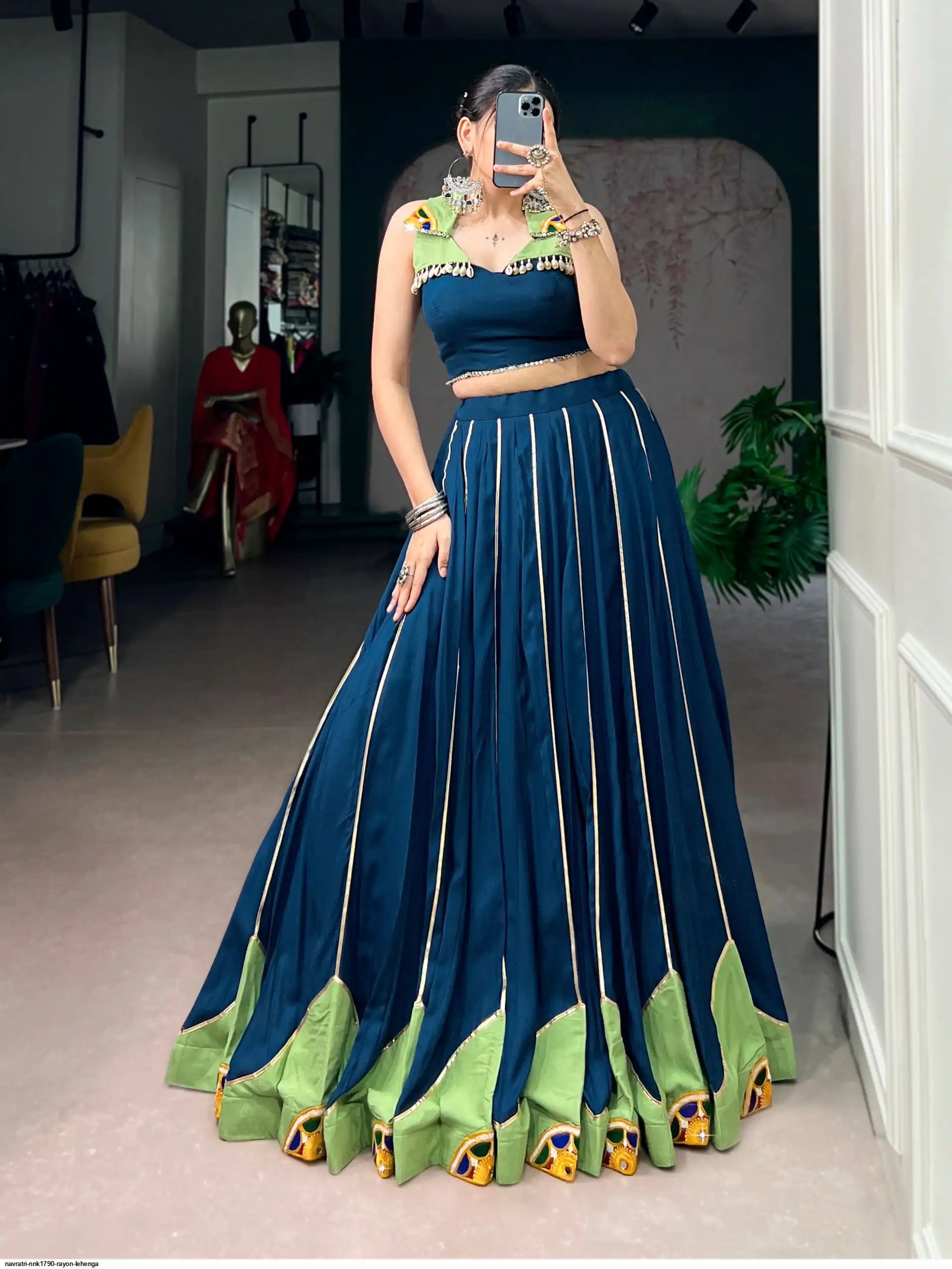 NAVRATRI NNK1790 RAYON LEHENGA