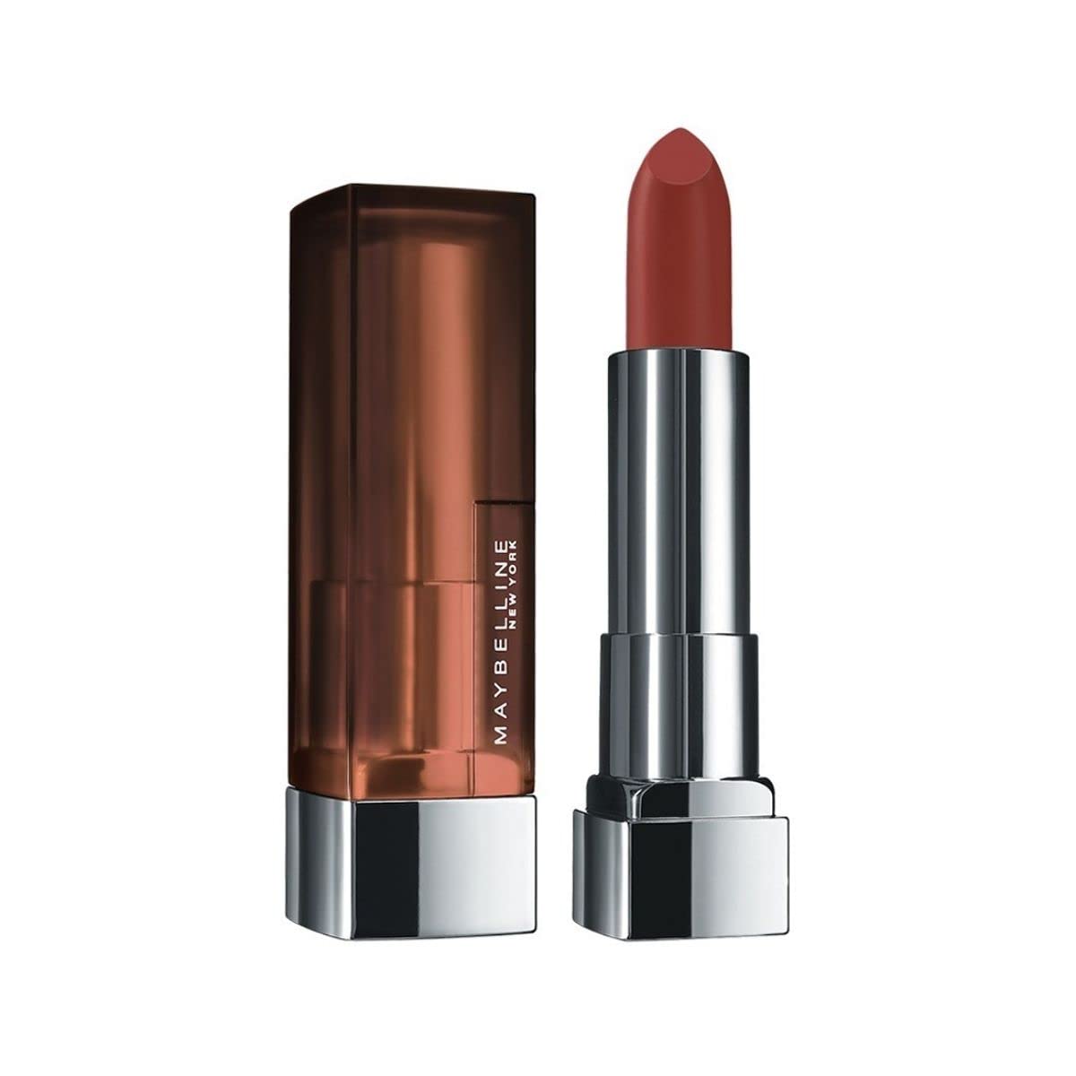 Maybelline New York Color Sensational Creamy Matte Lipstick lasts up to 12 hr, Hydrate Lips, Creamy Lipstick with Shea Butter, Available in 42 different Shades - 676 East Village Rose, 3.9g