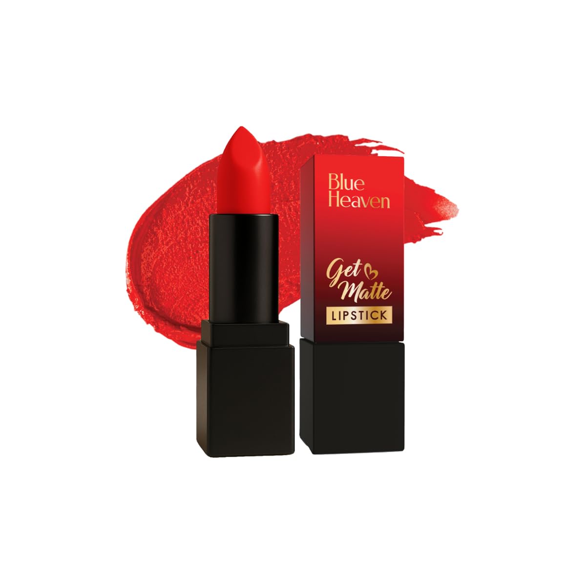 Blue Heaven Get Matte Lipstick | Soft Matte Finish and Lightweight Formula | Intense Pigment | Long-Lasting Lipsticks For Women | 101R| 4gm