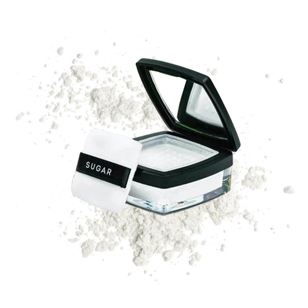 SUGAR All Set To Go Translucent Powder for shine constrol | Matte Loose Setting Powder | Blurs Pores & Fine Lines | 7gm
