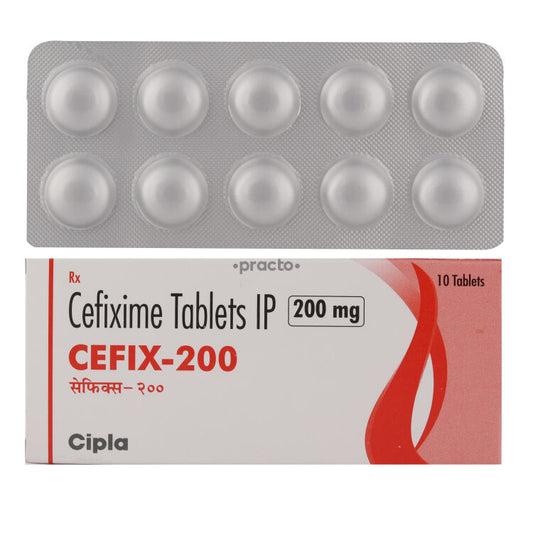 Cefix 200 Tablet – 10 Tablets For Bacterial infections