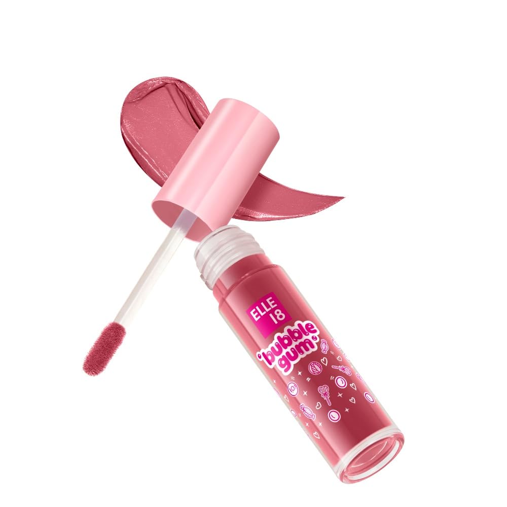 Elle 18 Bubblegum Lip Cloud, Liquid Lipstick - Maple Rush, Mousse Finish|4 ml