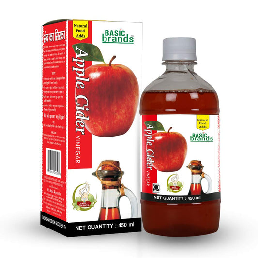 Basic Ayurveda Apple Cider Vinegar 450 ml For High cholesterol levels, immune system, digestion
