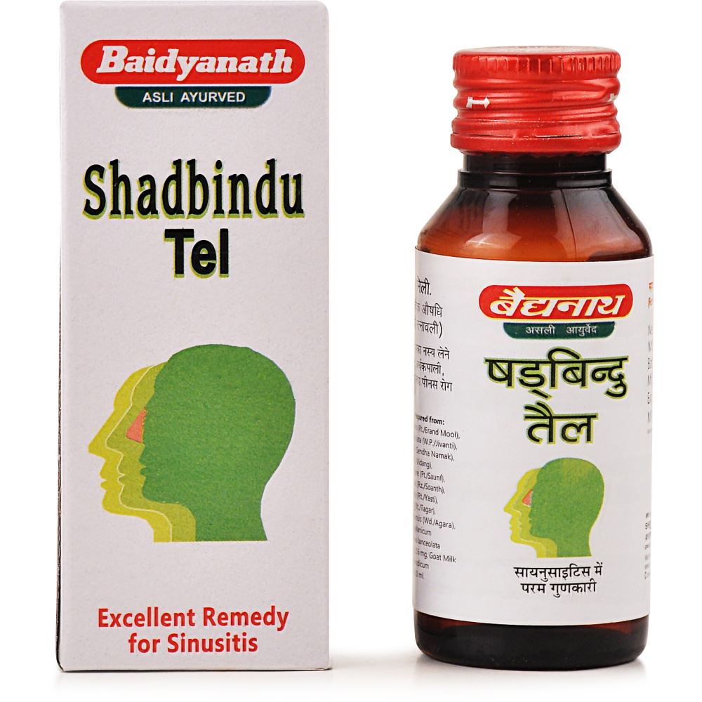 Baidyanath Shadbindu Tail (50ml) for Migraine, Teeth weakness, Weak Eyesight, Hair fall