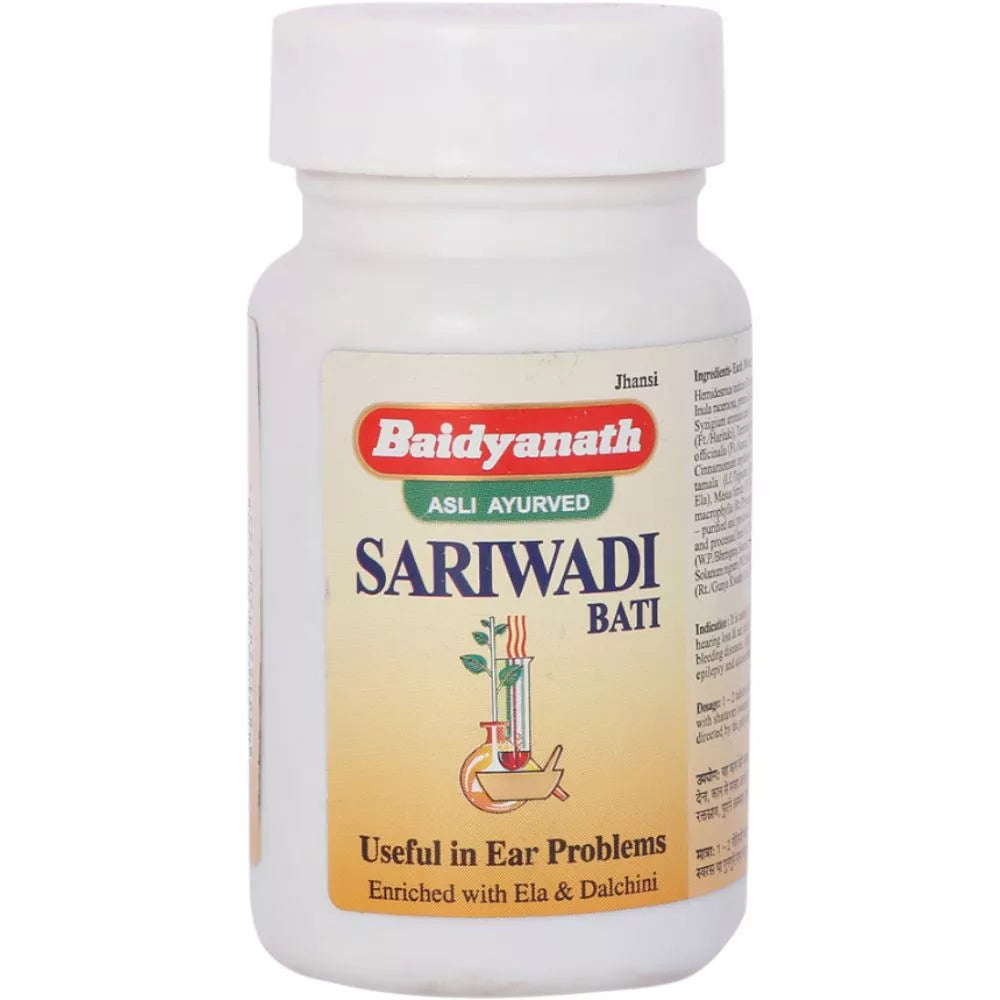 Baidyanath Sarivadi Vati (80tab) for hearing problems ear care