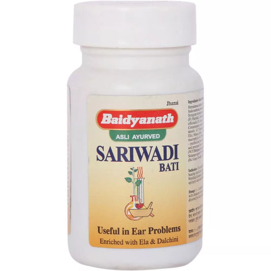 Baidyanath Sarivadi Vati (80tab) for hearing problems ear care
