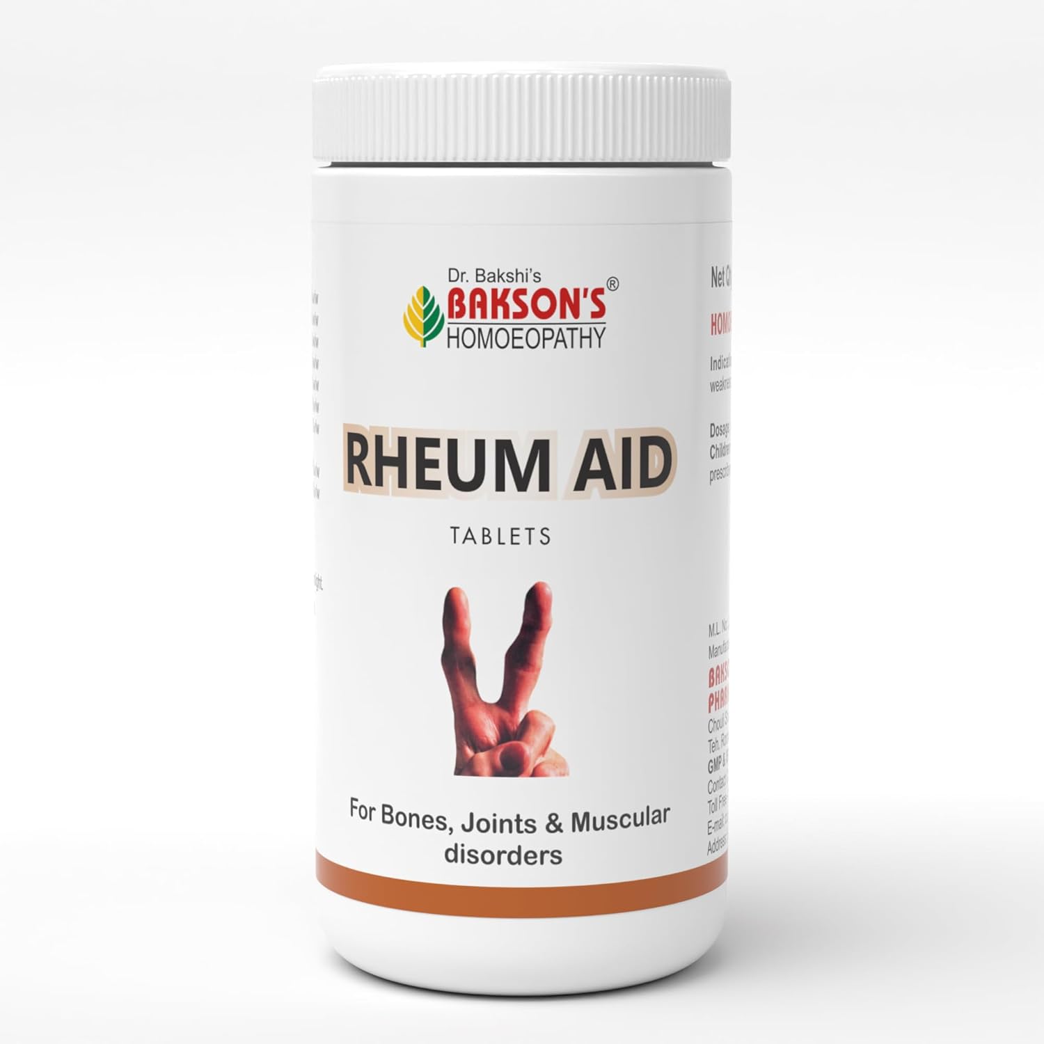 Bakson Rheum Aid 200 Tablets Arthritis/Joint Pains,Muscular Weakness/Fatigin ue for pareliever headache joints pain