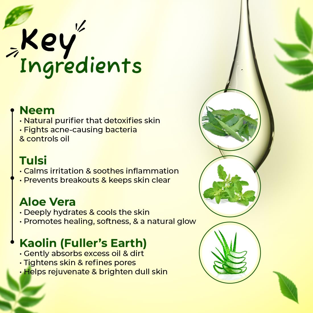 Bakson’s Sunny Mud Pack with Aloe Vera, Neem,Tulsi & Lemon 150gm for skin infections dry skin