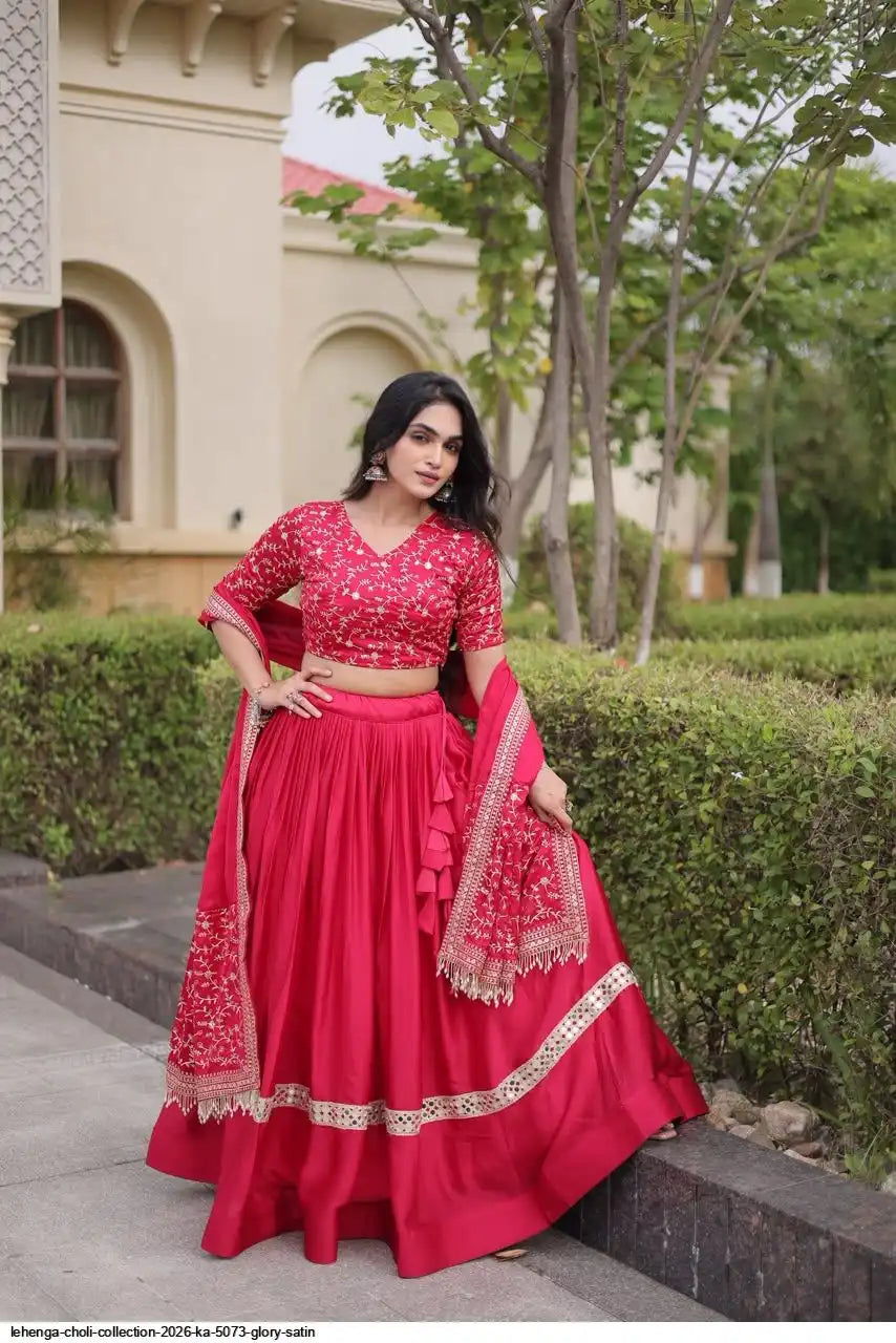 LEHENGA CHOLI COLLECTION 2026 KA 5073 GLORY SATIN 3