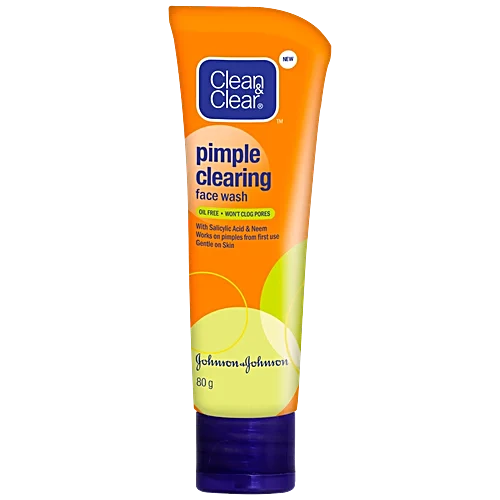 Clean & Clear Pimple Clearing Face Wash, 80g For acne, oily skin, blemish-free skin