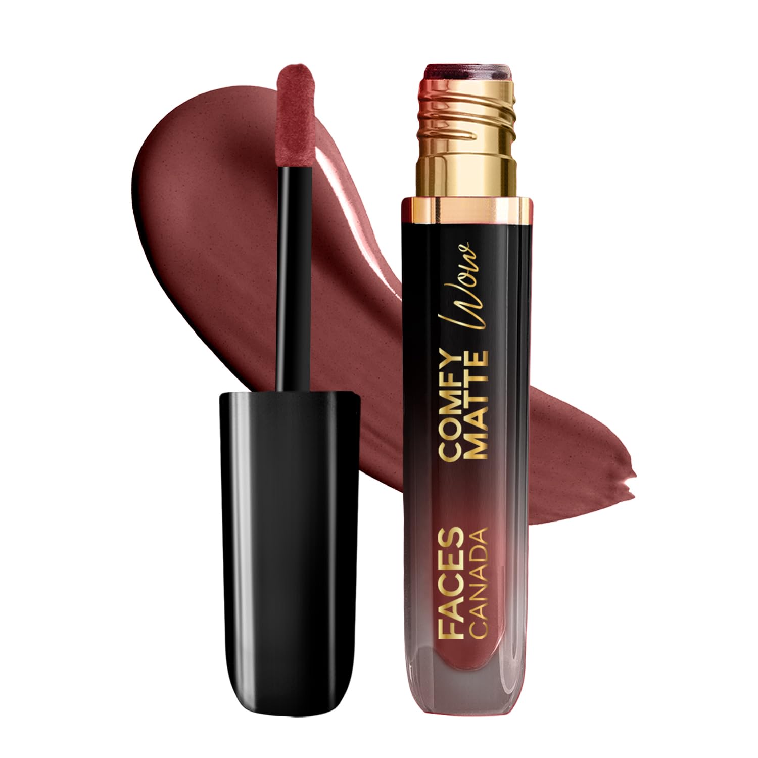 FACES CANADA Comfy Matte Wow Liquid Lipstick - Cocoa Crush 07 (Brown) 3.8ml