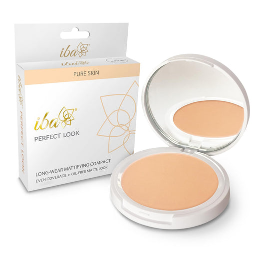Iba Pure Skin Perfect Look Long Wear Mattifying Compact - Fair Pearl, 9g