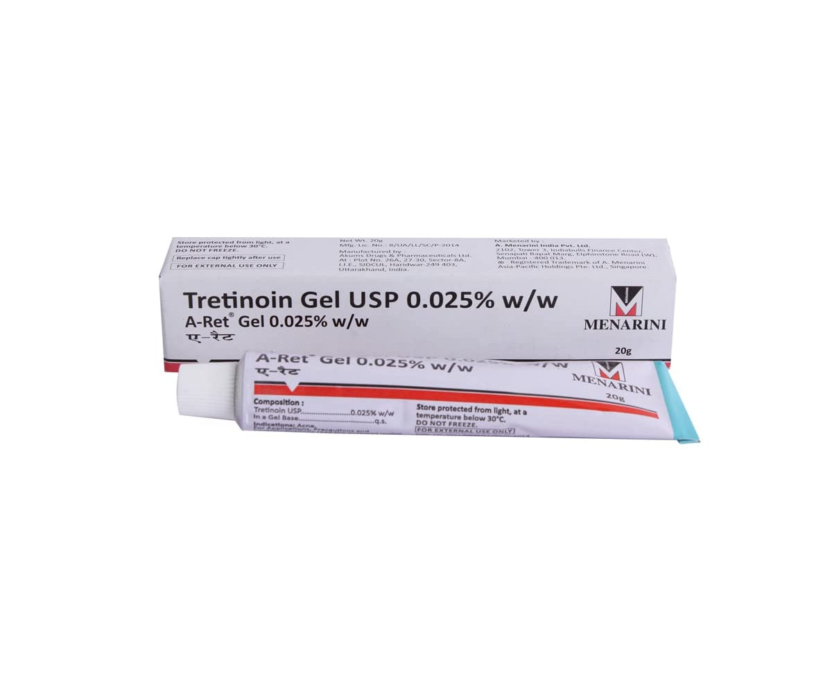 A Ret 0.025% Gel (20gm) For Hyperpigmentation, Wrinkles, Acne