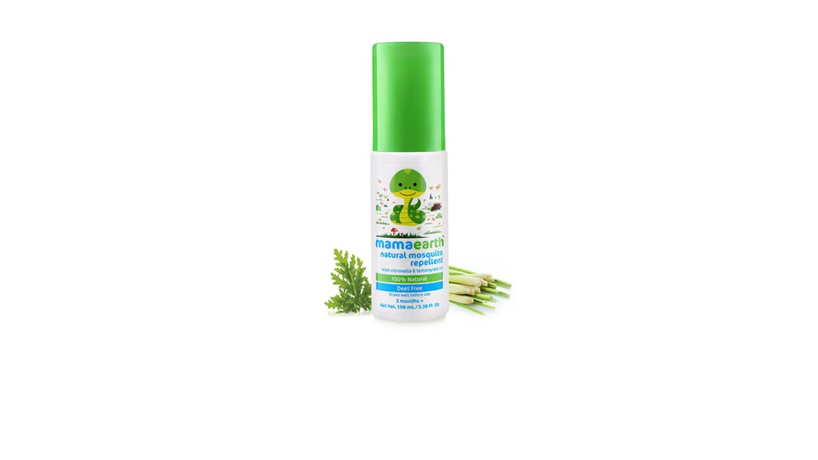 Mamaearth Natural Mosquito Repellent with Citronella & Lemongrass Oil - 100 ml