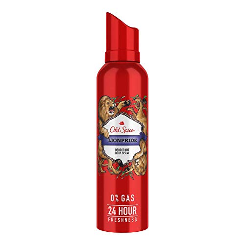 Old Spice Lionpride No Gas Deodorant Body Spray Perfume for Men, 140 ml