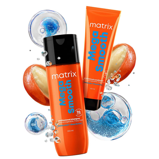 Matrix Mega Smooth Shampoo and Conditioner Combo with Shea Butter 200ml + 100ml