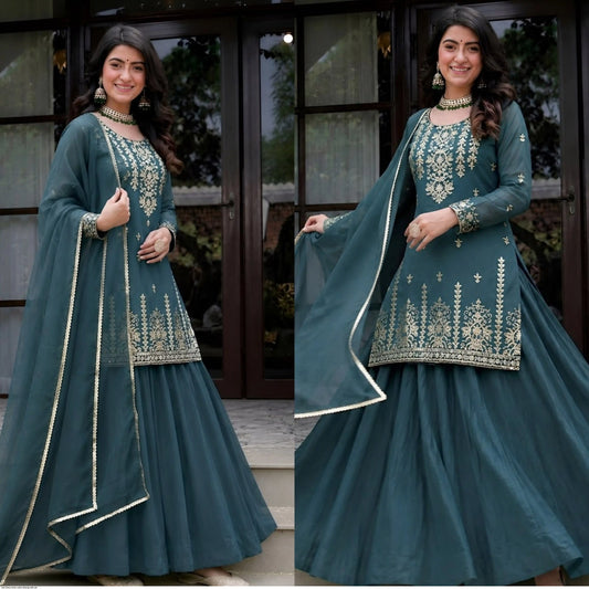 NEW HEAVY ROMAN COTTON LEHENGA WITH SUIT SIZE XL,M,S,L,XXL